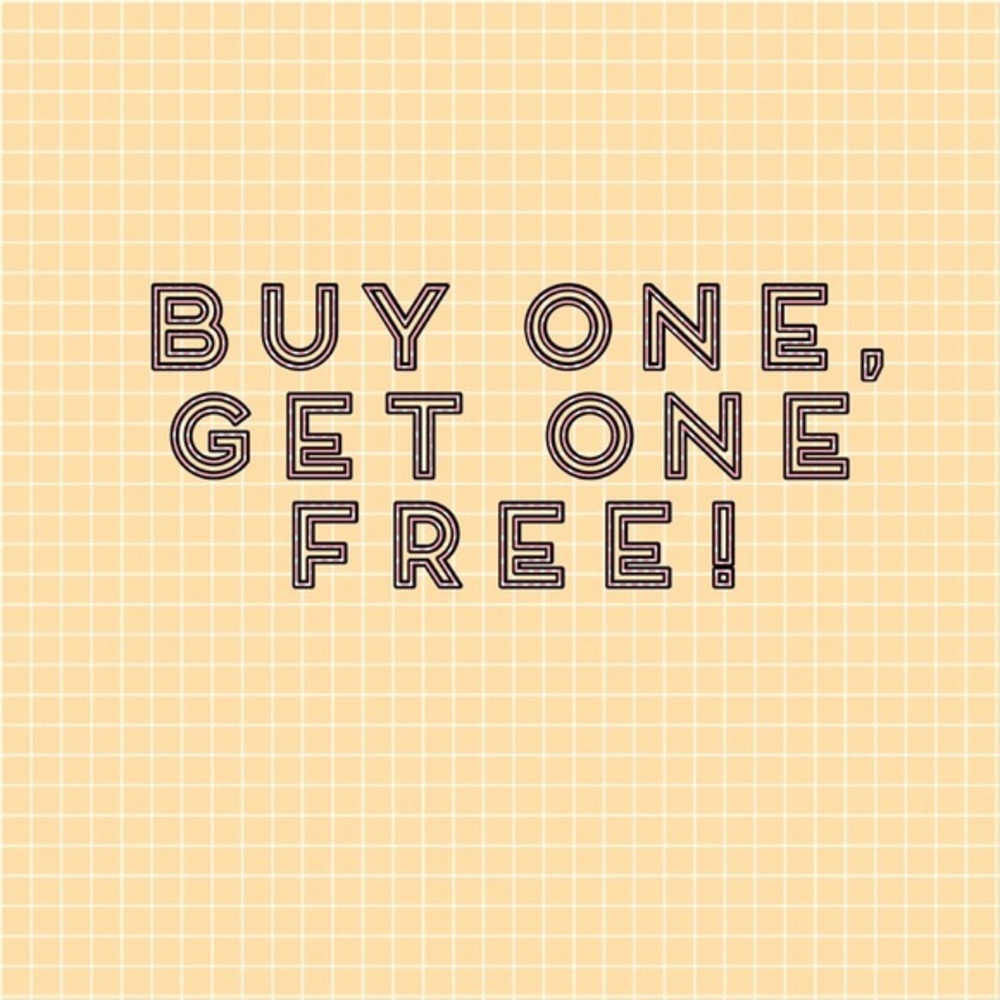 Any item with a 🌵 is buy one get one free